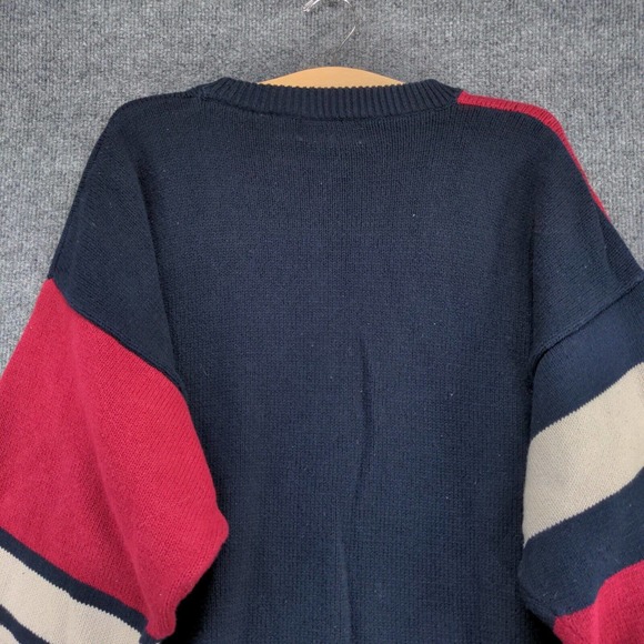 Cotton Traders Men's Pullover Patriotic Sweater Multicolor XL Crew Neck - Picture 7 of 13